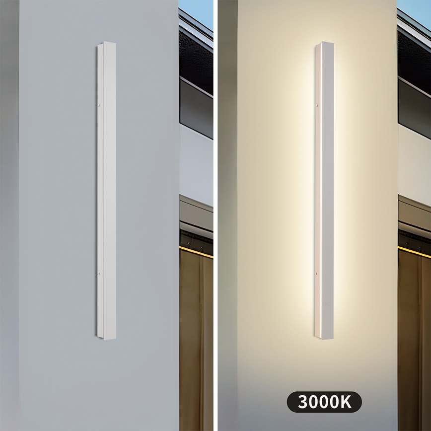 Brilagi - seinale paigaldatav LED-välisvalgusti LINEAR LED/22W/230V 3000K IP65 100 cm valge CRI 90