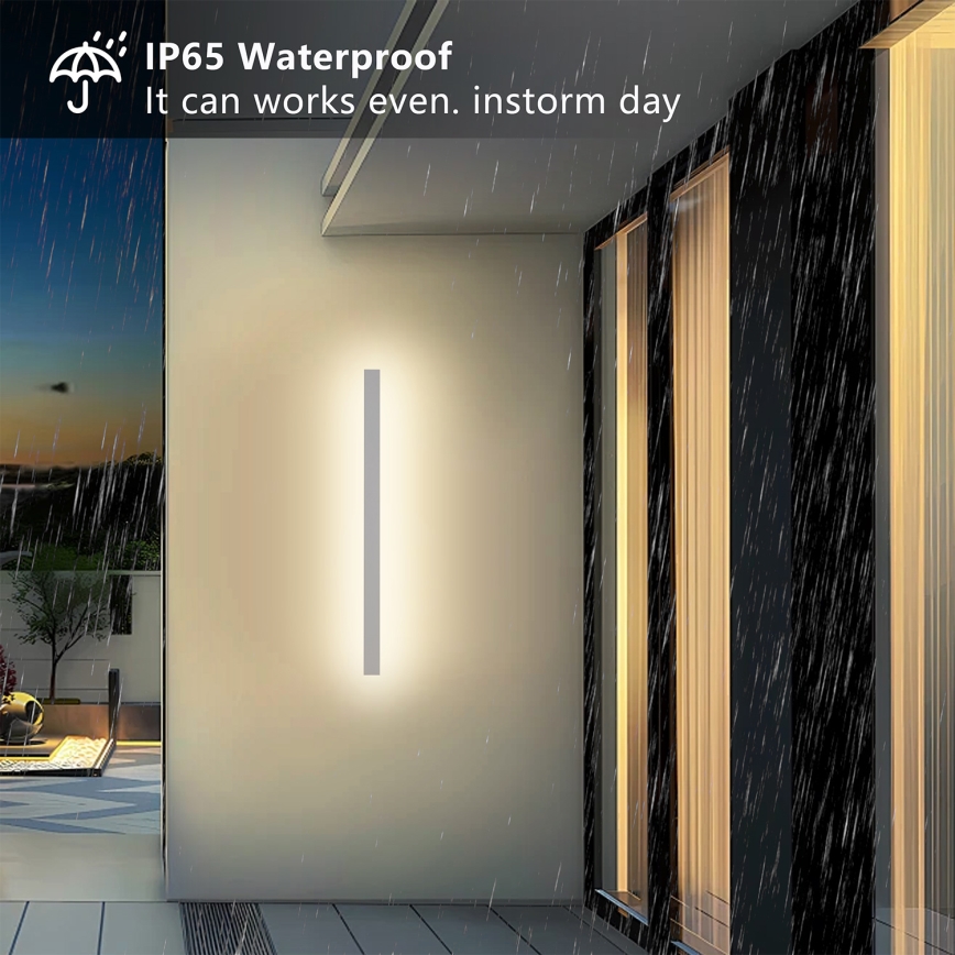 Brilagi - seinale paigaldatav LED-välisvalgusti LINEAR LED/22W/230V 3000K IP65 100 cm valge CRI 90