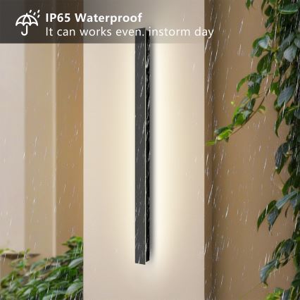 Brilagi - LINEAR LED välisseinale paigaldatav seinavalgusti LED/22W/230V 4000K IP65 100 cm must
