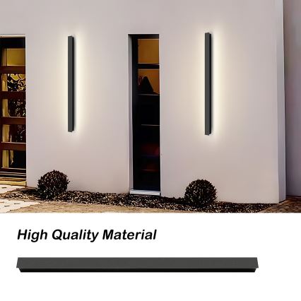Brilagi - LINEAR LED välisseinale paigaldatav seinavalgusti LED/22W/230V 4000K IP65 100 cm must