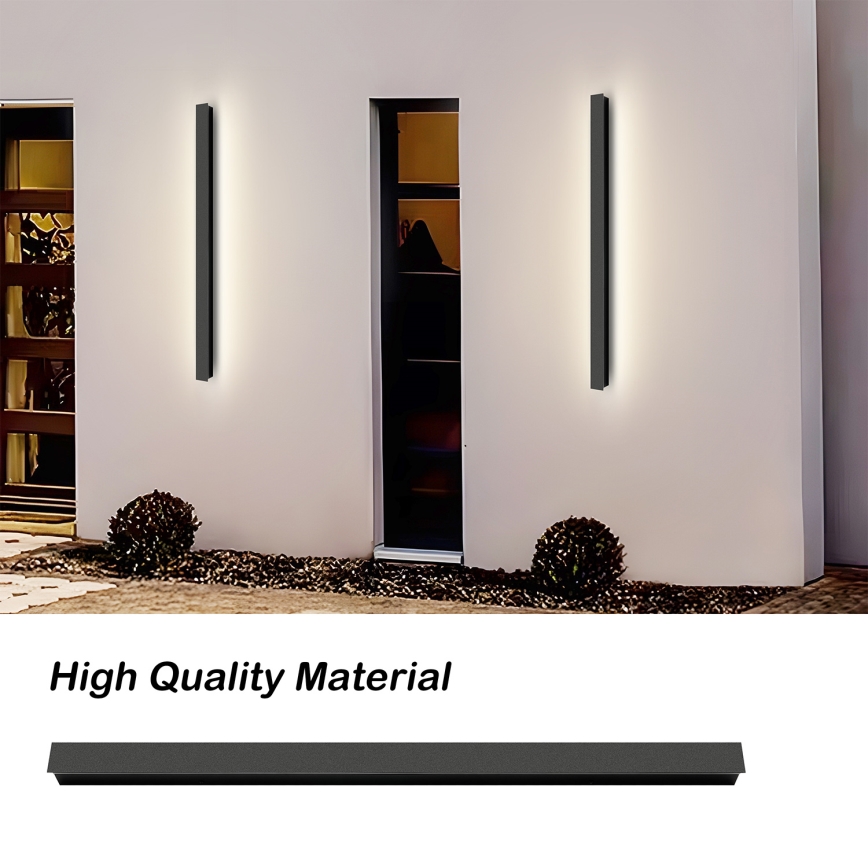 Brilagi - LINEAR LED välisseinale paigaldatav seinavalgusti LED/22W/230V 4000K IP65 100 cm must
