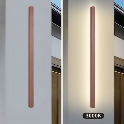 Brilagi - LED välisseinavalgusti LINEAR LED/32W/230V 3000K IP65 140 cm pruun CRI 90