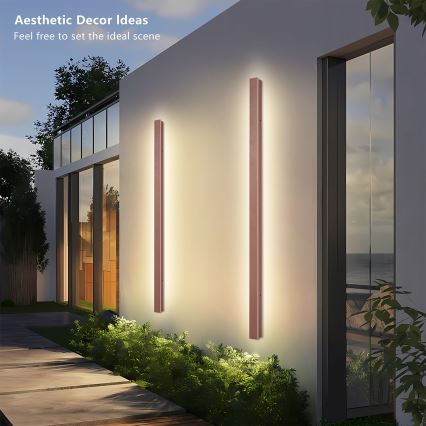 Brilagi - LED välisseinavalgusti LINEAR LED/32W/230V 3000K IP65 140 cm pruun CRI 90