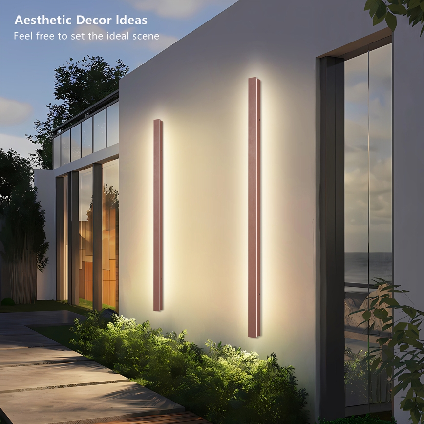 Brilagi - LED välisseinavalgusti LINEAR LED/32W/230V 3000K IP65 140 cm pruun CRI 90