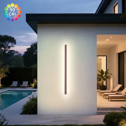 Brilagi - LED välisseinavalgusti LINEAR LED/32W/230V 3000K IP65 140 cm pruun CRI 90