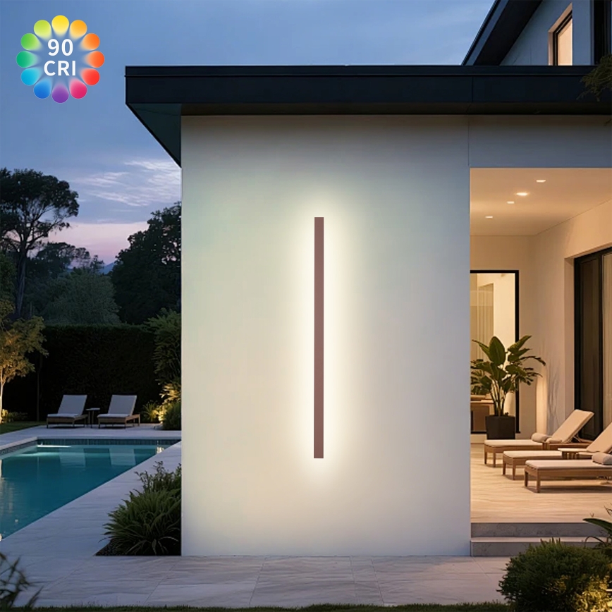Brilagi - LED välisseinavalgusti LINEAR LED/32W/230V 3000K IP65 140 cm pruun CRI 90