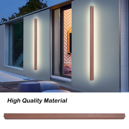 Brilagi - LED välisseinavalgusti LINEAR LED/32W/230V 3000K IP65 140 cm pruun CRI 90