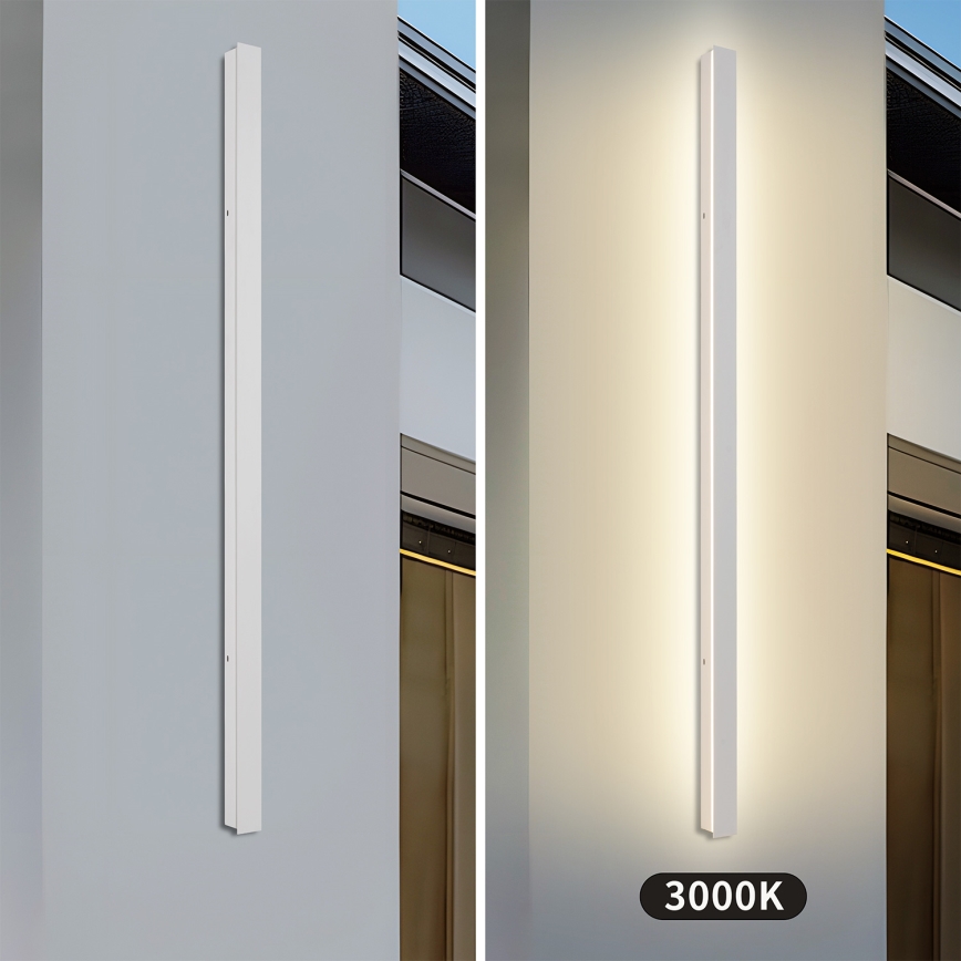 Brilagi - LED välisseinale paigaldatav seinavalgusti LINEAR LED/32W/230V 3000K IP65 140 cm valge CRI 90