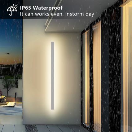 Brilagi - LED välisseinale paigaldatav seinavalgusti LINEAR LED/32W/230V 3000K IP65 140 cm valge CRI 90