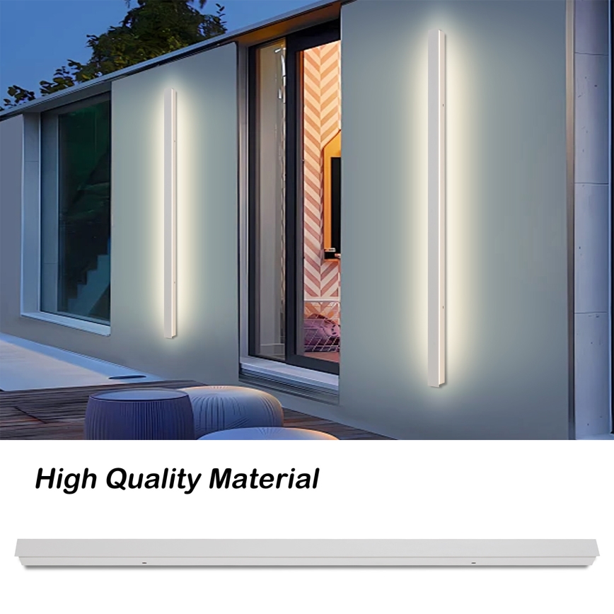Brilagi - LED välisseinale paigaldatav seinavalgusti LINEAR LED/32W/230V 3000K IP65 140 cm valge CRI 90