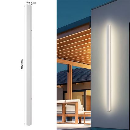 Brilagi - LED välisseinale paigaldatav seinavalgusti LINEAR LED/32W/230V 3000K IP65 140 cm valge CRI 90