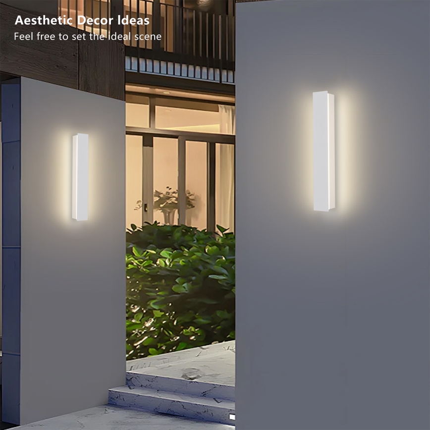 Brilagi - LED välisseinavalgusti LINEAR LED/8W/230V 3000K IP65 30 cm valge CRI 90