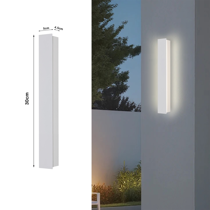 Brilagi - LED välisseinavalgusti LINEAR LED/8W/230V 3000K IP65 30 cm valge CRI 90