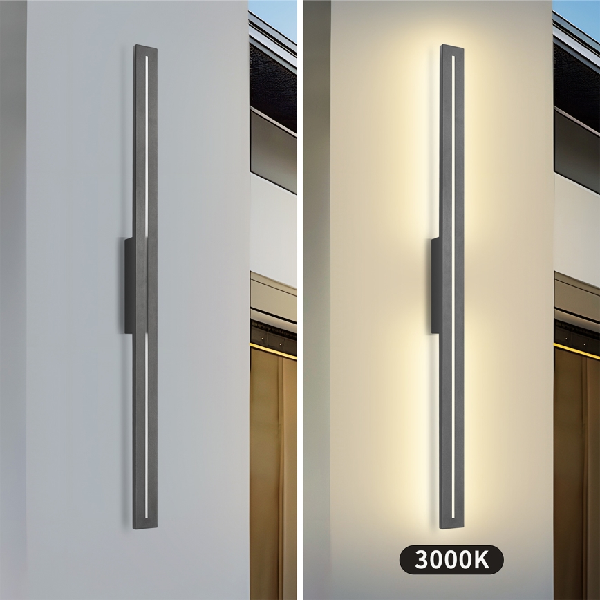 Brilagi - LED välisseinavalgusti LINEO LED/24W/230V 3000K IP65 100 cm antratsiit