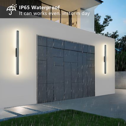 Brilagi - LED välisseinavalgusti LINEO LED/24W/230V 3000K IP65 100 cm antratsiit