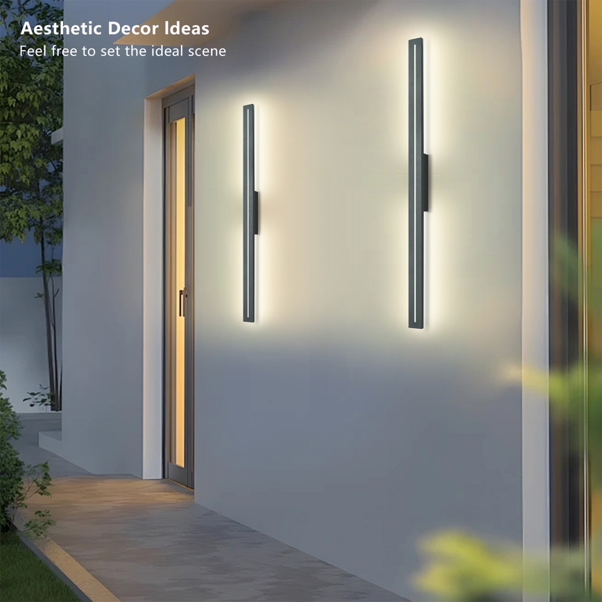 Brilagi - LED välisseinavalgusti LINEO LED/24W/230V 3000K IP65 100 cm antratsiit