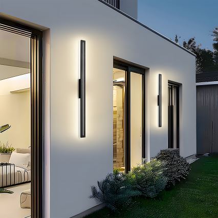 Brilagi - LED välisseinale paigaldatav seinavalgusti LINEO LED/24W/230V 3000K IP65 100 cm must