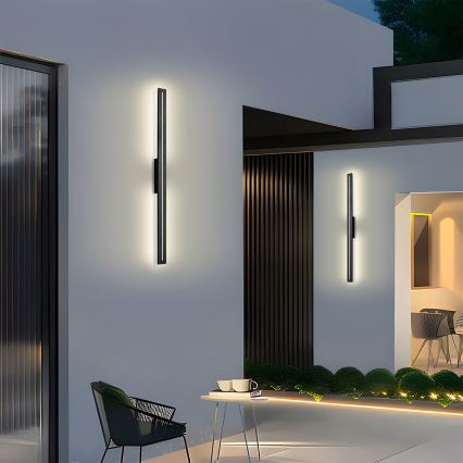 Brilagi - LED välisseinale paigaldatav seinavalgusti LINEO LED/24W/230V 3000K IP65 100 cm must