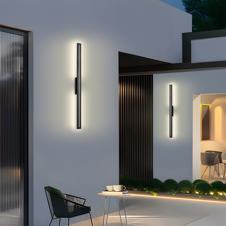 Brilagi - LED välisseinale paigaldatav seinavalgusti LINEO LED/24W/230V 3000K IP65 100 cm must