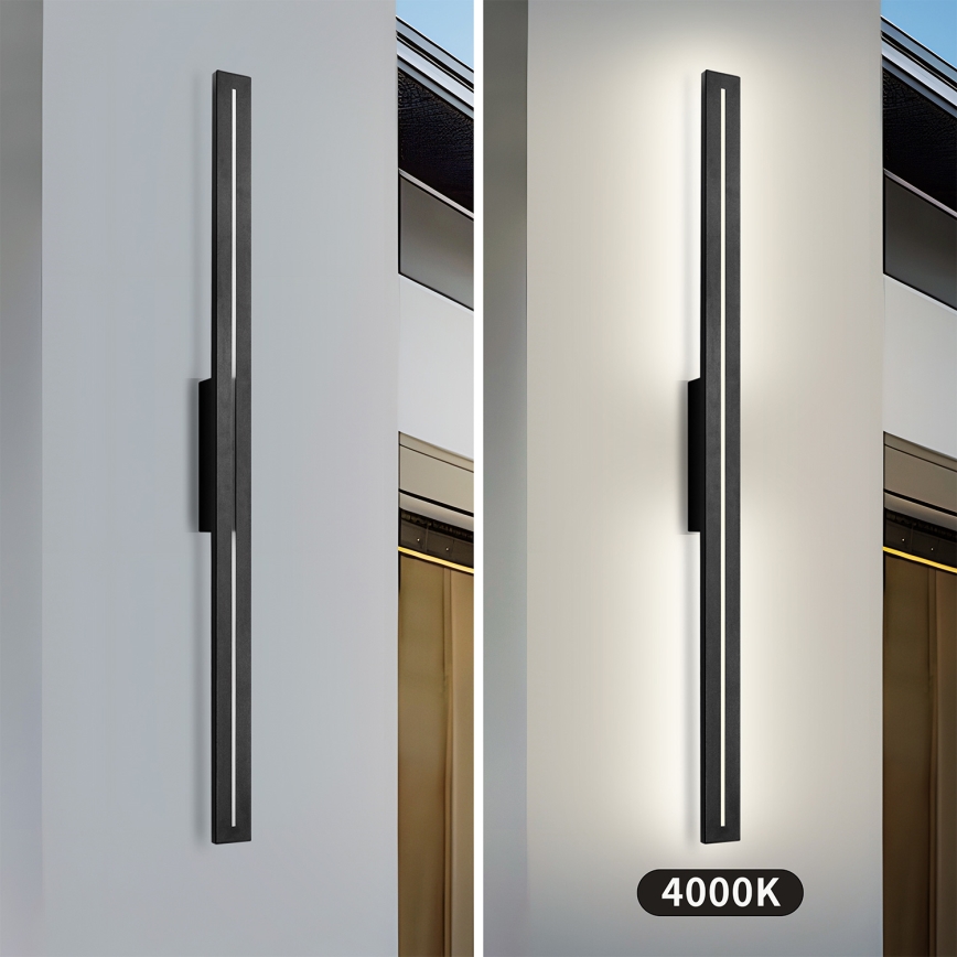 Brilagi - LED-välisseinavalgusti LINEO LED/24W/230V 4000K IP65 100 cm must