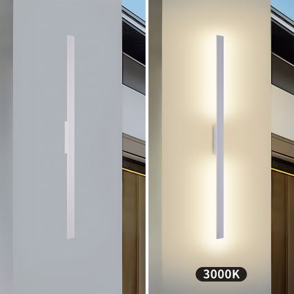Brilagi - LED väline seinavalgusti LUNA LED/24W/230V 3000K IP65 100 cm valge CRI 90