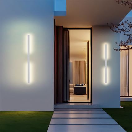 Brilagi - LED väline seinavalgusti LUNA LED/24W/230V 3000K IP65 100 cm valge CRI 90