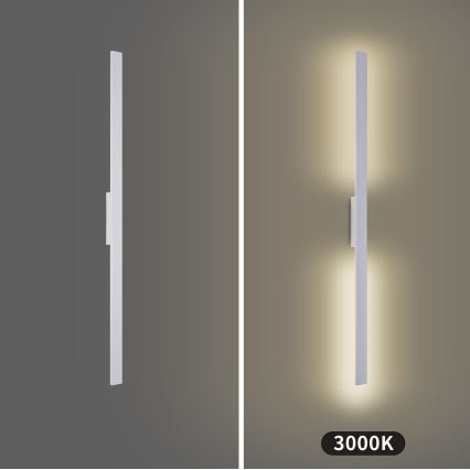 Brilagi - LED väline seinavalgusti LUNA LED/24W/230V 3000K IP65 100 cm valge CRI 90