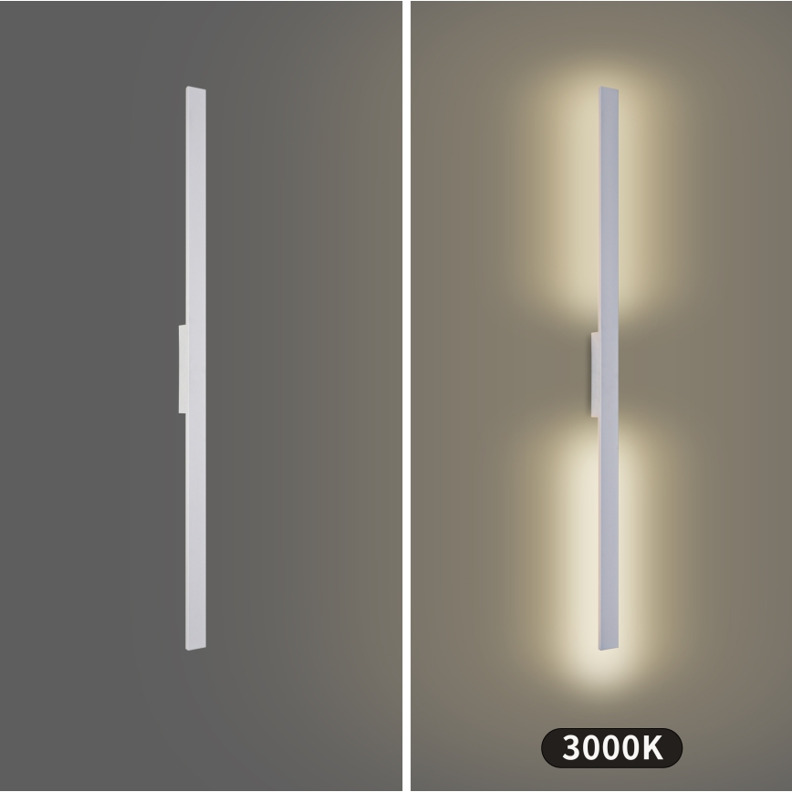 Brilagi - LED väline seinavalgusti LUNA LED/24W/230V 3000K IP65 100 cm valge CRI 90