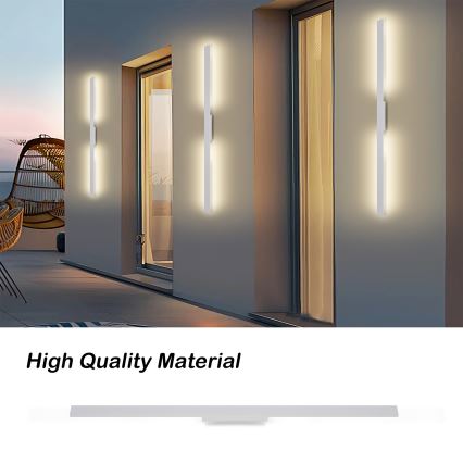 Brilagi - LED väline seinavalgusti LUNA LED/24W/230V 3000K IP65 100 cm valge CRI 90