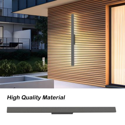 Brilagi - LED välisseinavalgusti LUNA LED/24W/230V 3000K IP65 100 cm antratsiit