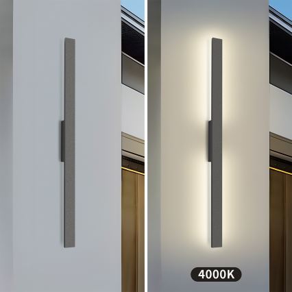 Brilagi - LED välisseinavalgusti LUNA LED/24W/230V 4000K IP65 100 cm antratsiit