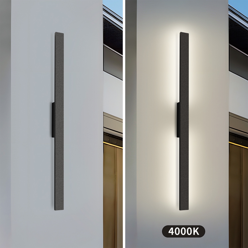 Brilagi - LUNA LED-välisseinavalgusti LED/24W/230V 4000K IP65 100 cm must