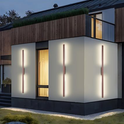 Brilagi - LUNA LED välisseinavalgusti 30W/230V 3000K IP65 150 cm pruun CRI 90