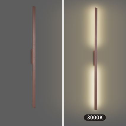 Brilagi - LUNA LED välisseinavalgusti 30W/230V 3000K IP65 150 cm pruun CRI 90