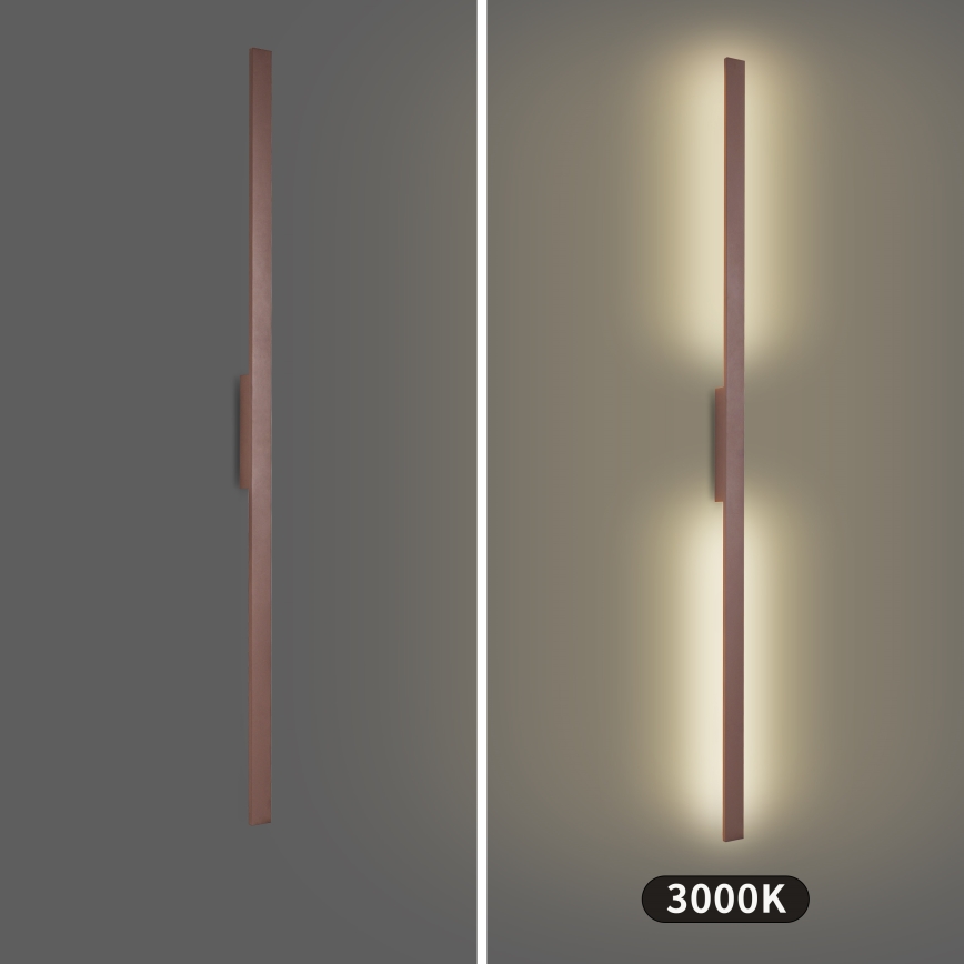 Brilagi - LUNA LED välisseinavalgusti 30W/230V 3000K IP65 150 cm pruun CRI 90