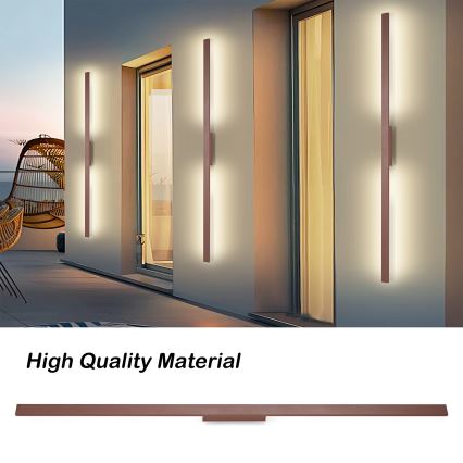 Brilagi - LUNA LED välisseinavalgusti 30W/230V 3000K IP65 150 cm pruun CRI 90