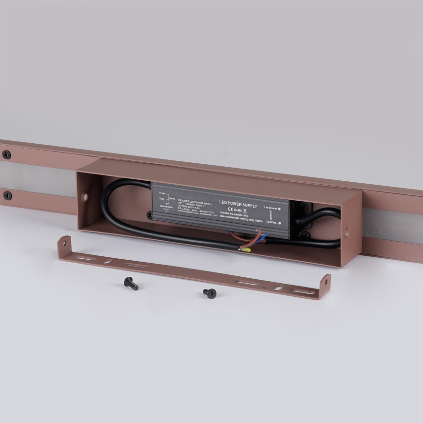 Brilagi - LUNA LED välisseinavalgusti 30W/230V 3000K IP65 150 cm pruun CRI 90