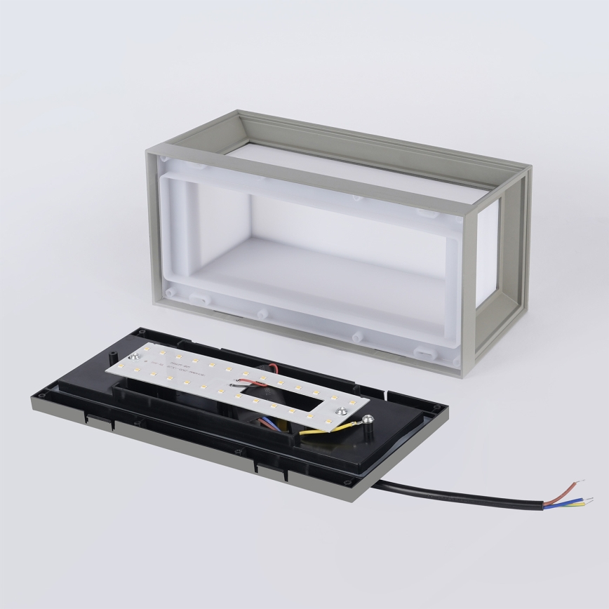 Brilagi - LED välisseinavalgusti PARKER LED/12W/230V hall IP44