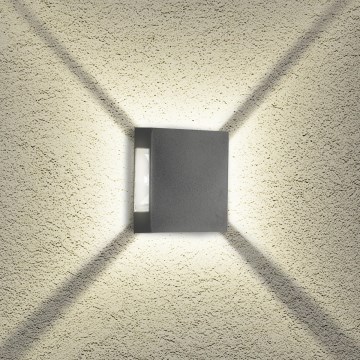 Brilagi - LED välisseinavalgusti QUADRAY LED/4W/230V antratsiit IP65