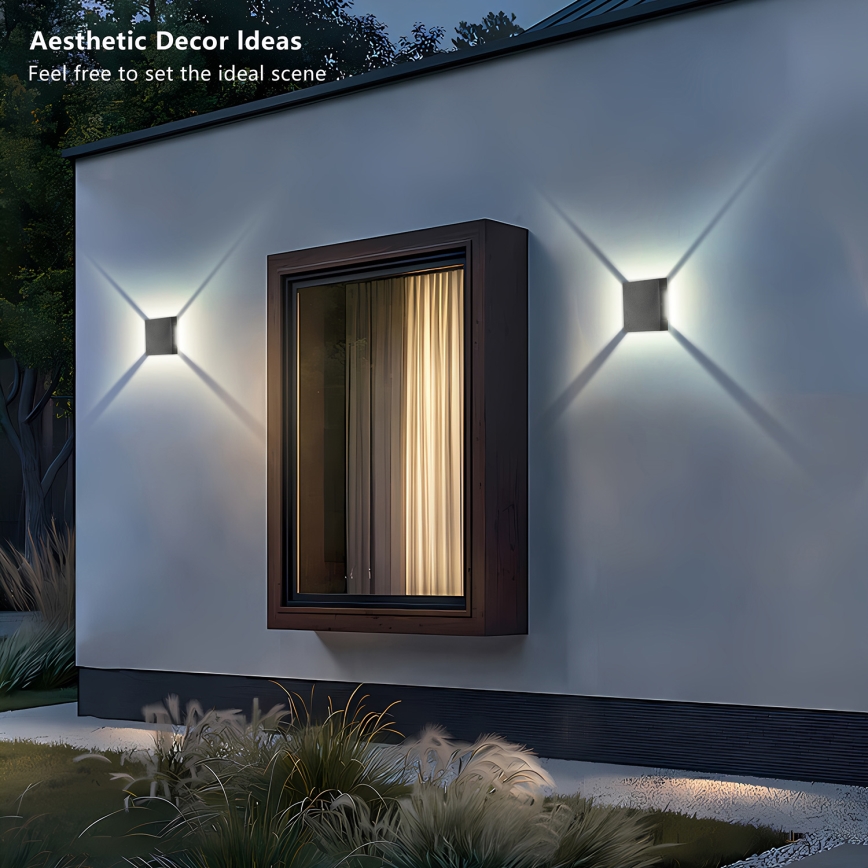 Brilagi - LED välisseinavalgusti QUADRAY LED/4W/230V antratsiit IP65