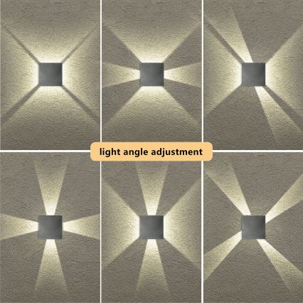 Brilagi - LED välisseinavalgusti QUADRAY LED/4W/230V antratsiit IP65