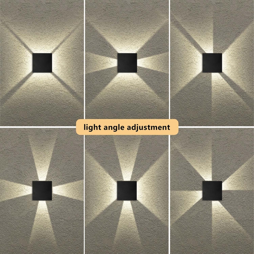 Brilagi - LED välisseinavalgusti QUADRAY LED/4W/230V must IP65