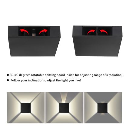 Brilagi - LED välisseinavalgusti QUADRAY LED/4W/230V must IP65