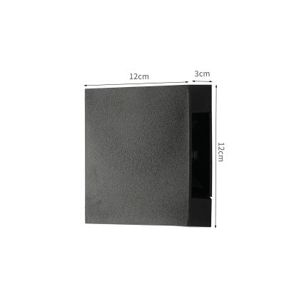 Brilagi - LED välisseinavalgusti QUADRAY LED/4W/230V must IP65