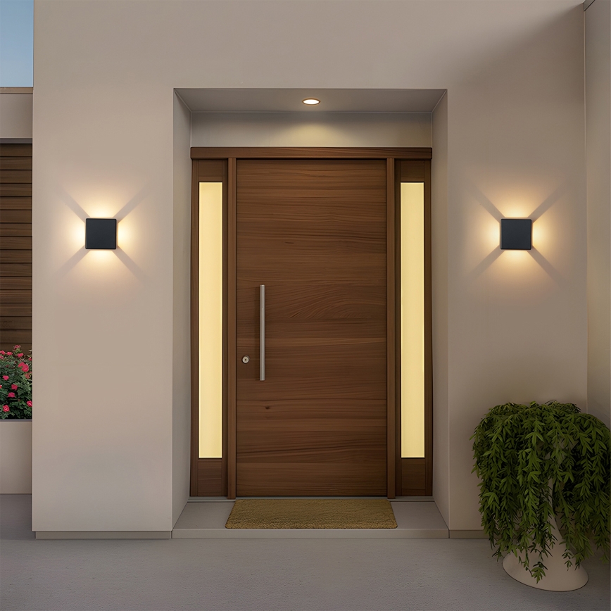 Brilagi - LED välisseinavalgusti QUADRAY LED/6W/230V must IP54