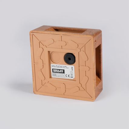 Brilagi - LED välisseinavalgusti QUADRAY LED/6W/230V puiduefekt IP54