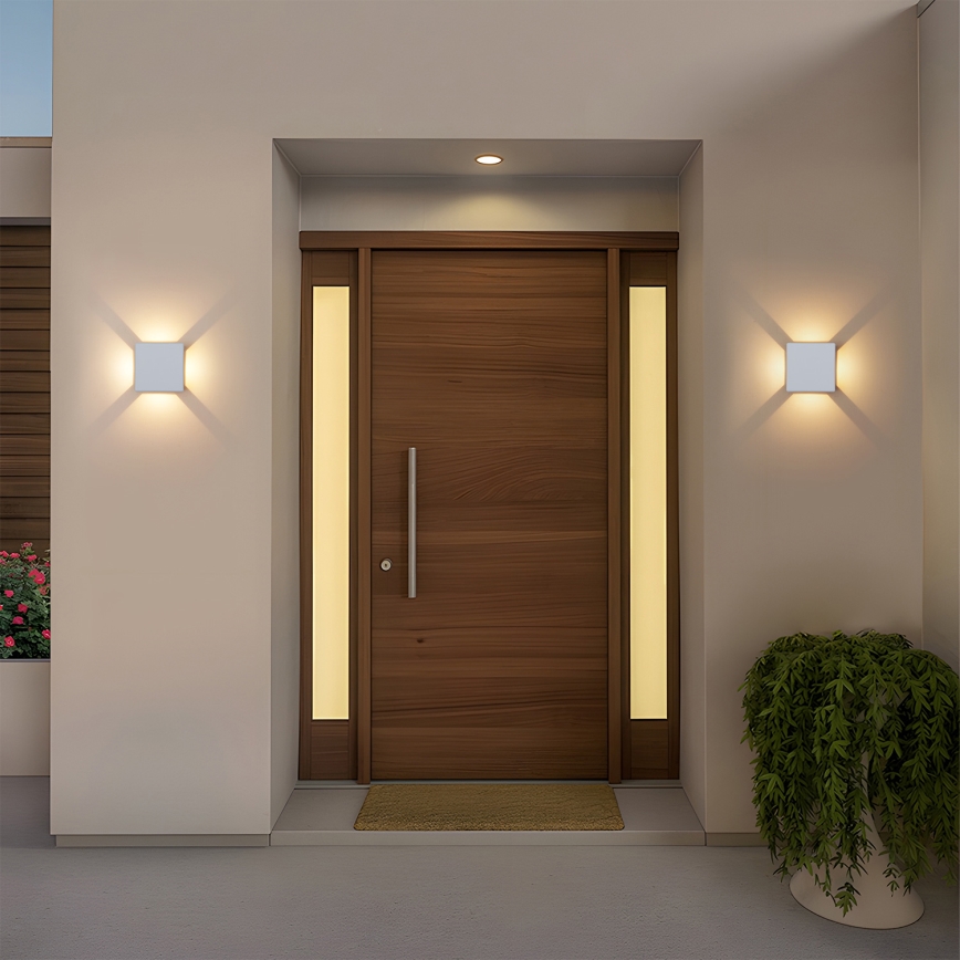 Brilagi - LED välisseinavalgusti QUADRAY LED/6W/230V valge IP54