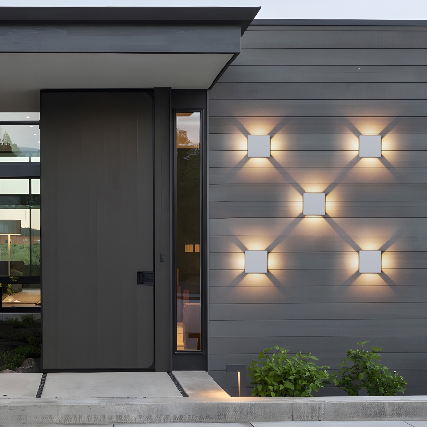 Brilagi - LED välisseinavalgusti QUADRAY LED/6W/230V valge IP54