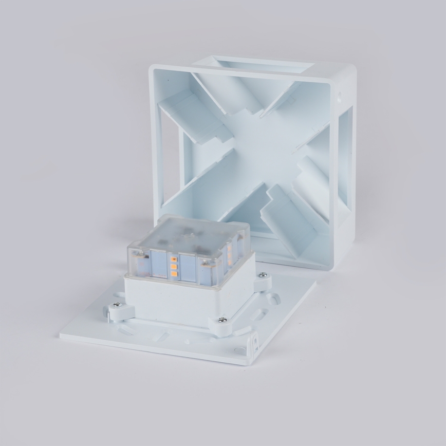 Brilagi - LED välisseinavalgusti QUADRAY LED/6W/230V valge IP54