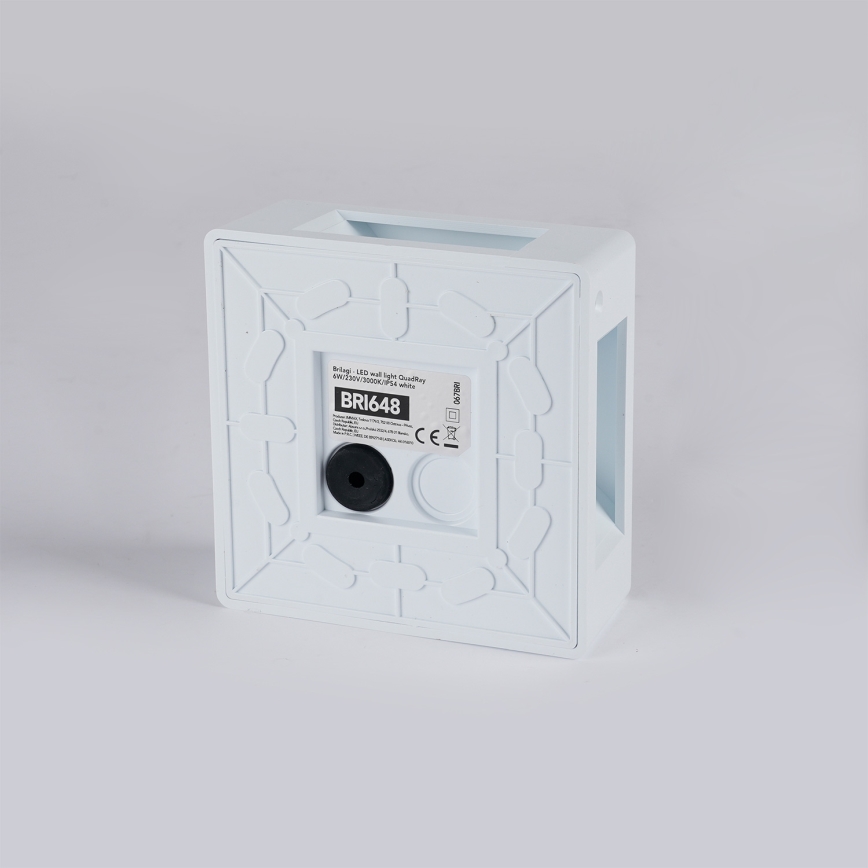 Brilagi - LED välisseinavalgusti QUADRAY LED/6W/230V valge IP54